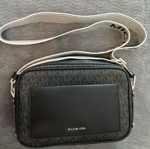 Michael Kors Black and Gray Crossbody Bag